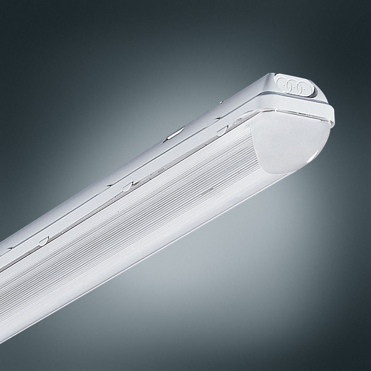 Utility room lighting LED light for care homes by TRILUX