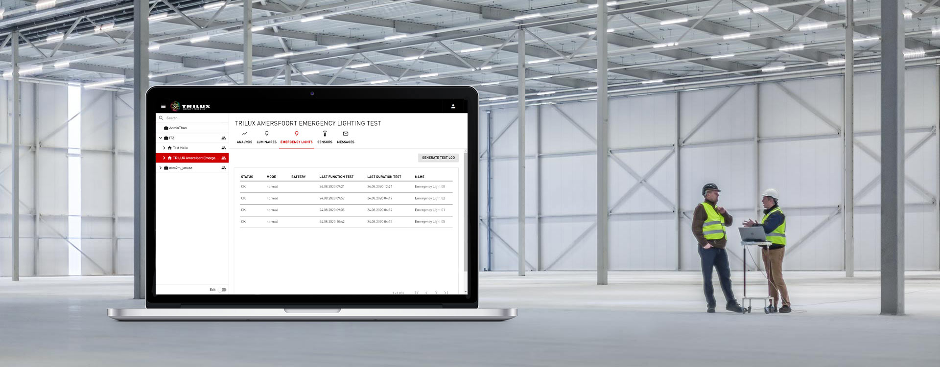 Automated emergency new arrivals lighting