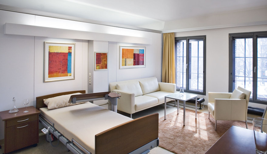 Nursing home lighting LED light for care homes by TRILUX