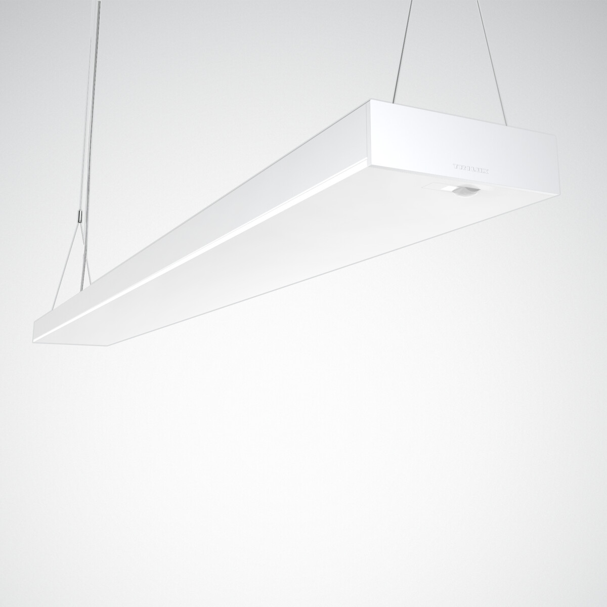 With LiveLink WiFi › H1, 160 x 1127 mm › Diffuse, wide distribution (UGR19)  › Opendo H LED suspended luminaire › Suspended luminaires › Indoor lighting  › TRILUX products